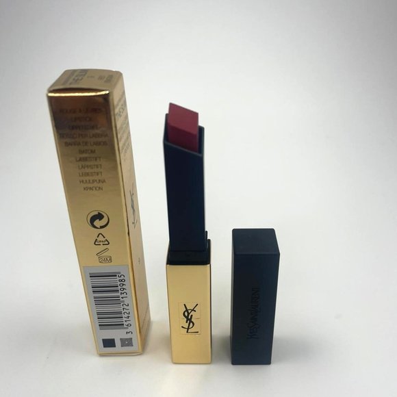 YSL The Slim Leather-Matte Lipstick 9 Red Enigma BRAND NEW - Picture 4 of 4